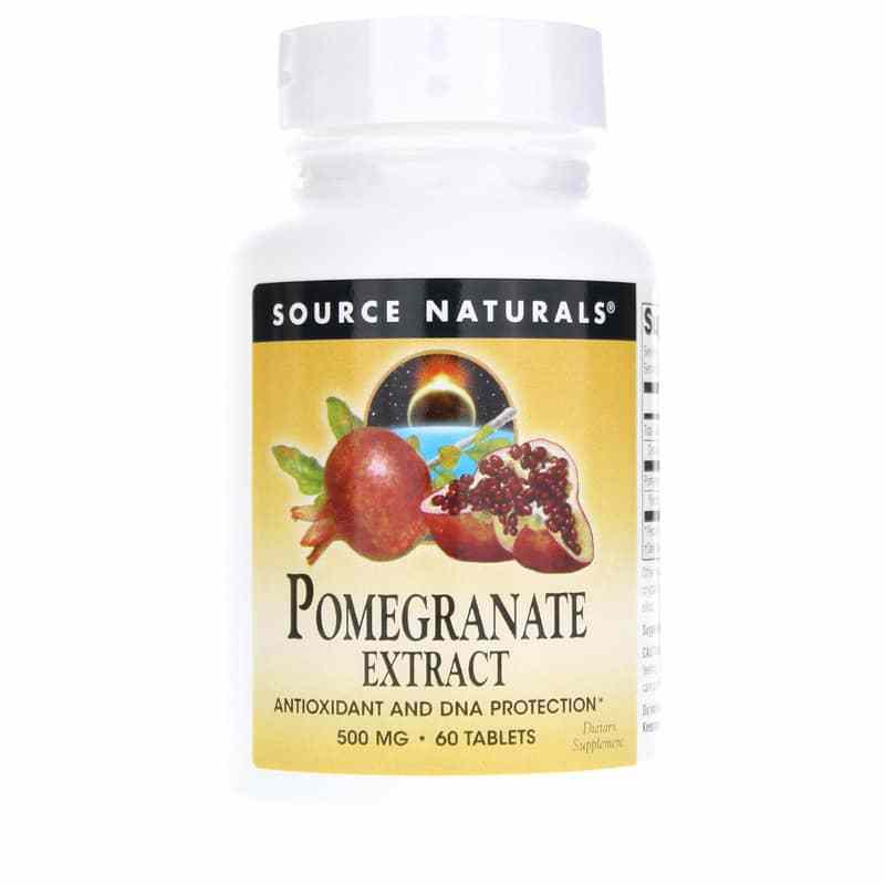 Pomegranate Extract 500 Mg, 60 Tablets, by Source Naturals