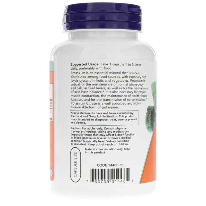 Potassium Citrate 99 Mg, by NOW Foods, image #3