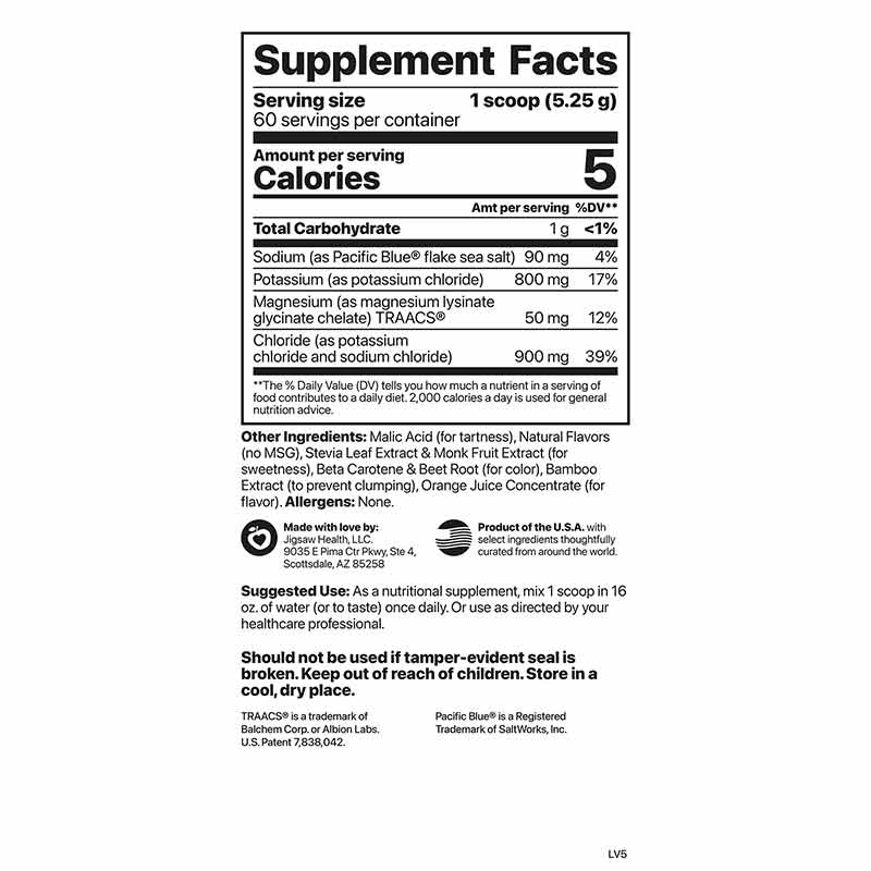 Potassium Cocktail, Orange, by Jigsaw Health, image #2