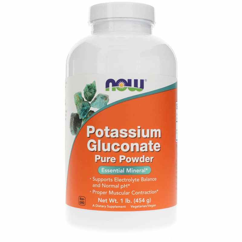 Potassium Gluconate Pure Powder, by NOW Foods