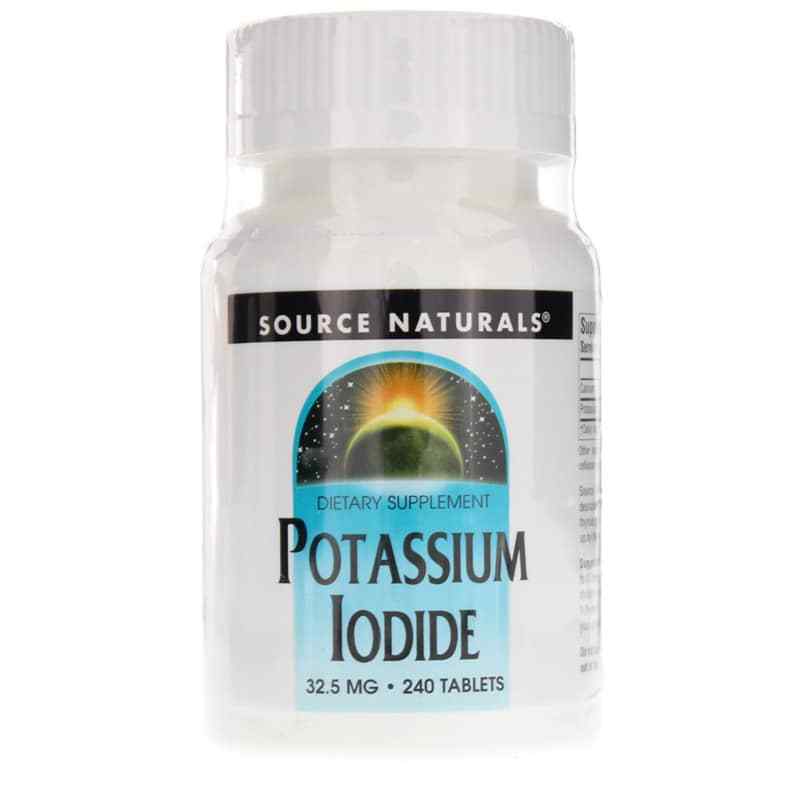 Potassium Iodide 32.5 Mg, 240 Tablets, by Source Naturals