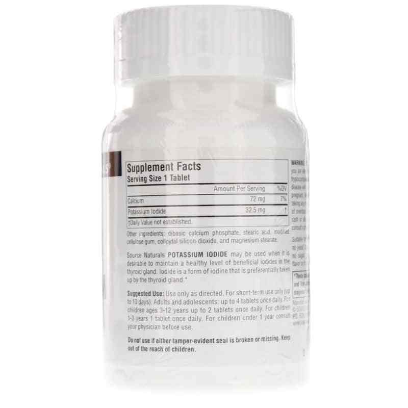 Potassium Iodide 32.5 Mg, 240 Tablets, by Source Naturals, image #2