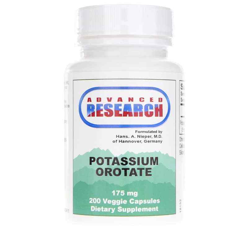 Potassium Orotate 175 Mg, 200 Veg Capsules, by Advanced Research
