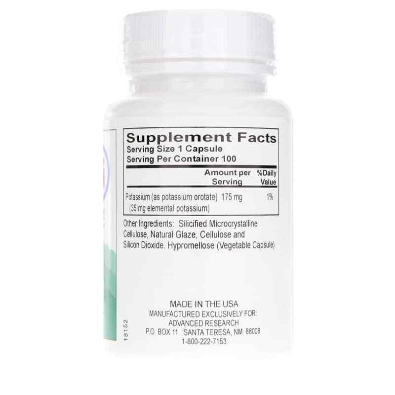 Potassium Orotate 175 Mg, 200 Veg Capsules, by Advanced Research, image #2