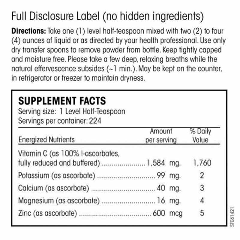 Potent C Guard Buffered Ascorbate Powder, 16 Oz, by PERQUE, image #2