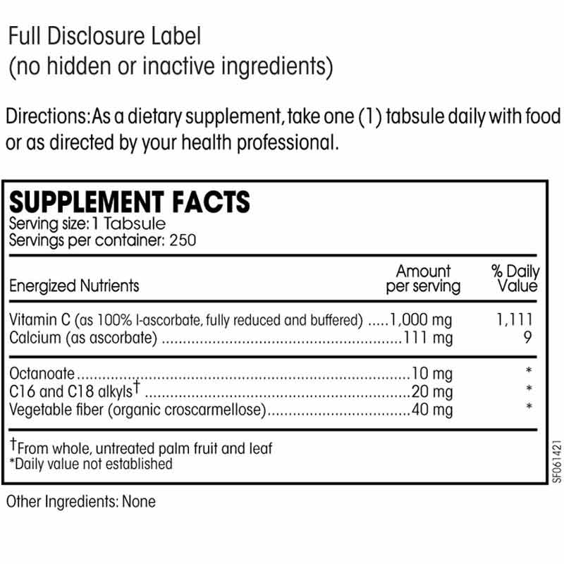 Potent C Guard Tabsules 1000 Mg, 250 Tabsules, by PERQUE, image #2