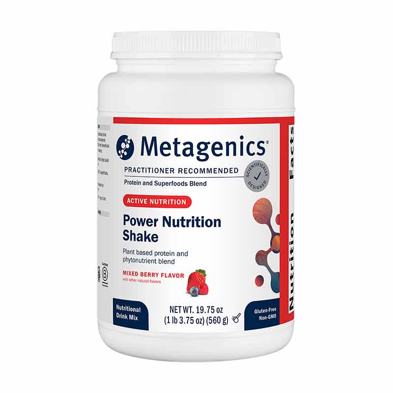 Power Nutrition Shake, Mixed Berry, 14 Servings, by Metagenics