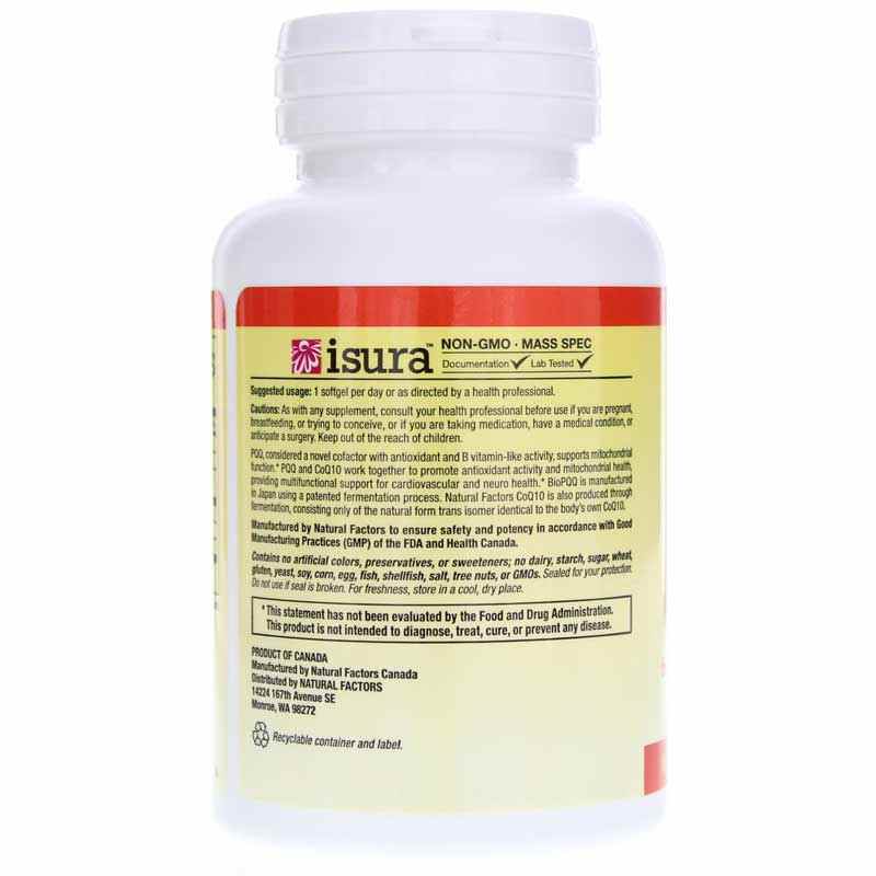 PQQ-10, 30 Softgels, by Natural Factors, image #3