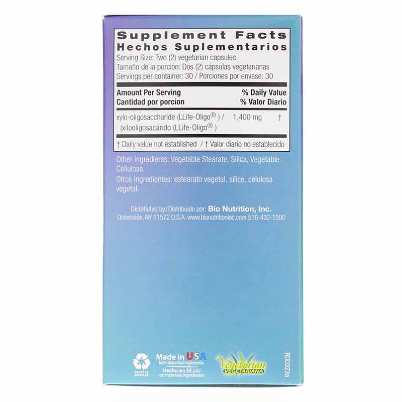 Pre-Biotic with Llife-Oligo Prebiotic Fiber XOS, by Bio Nutrition, image #2