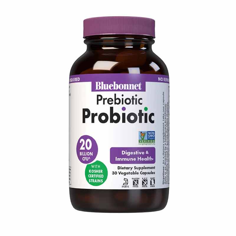 Prebiotic Probiotic Capsules, by Bluebonnet