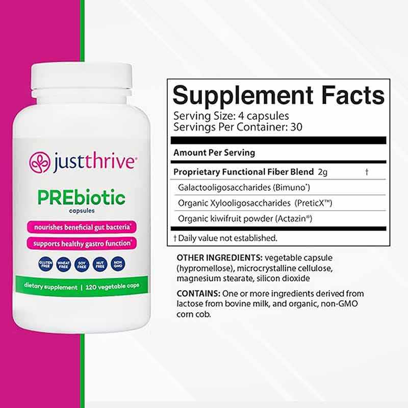 Precision PREbiotic Capsules, by Just Thrive, image #2