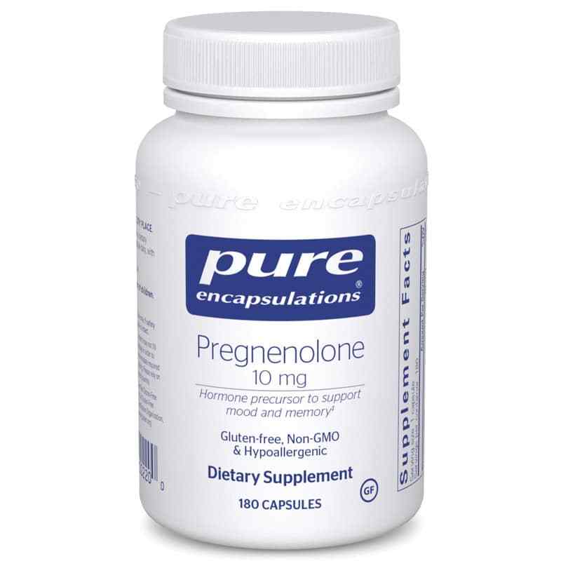 Pregnenolone 10 Mg, 180 Capsules, by Pure Encapsulations