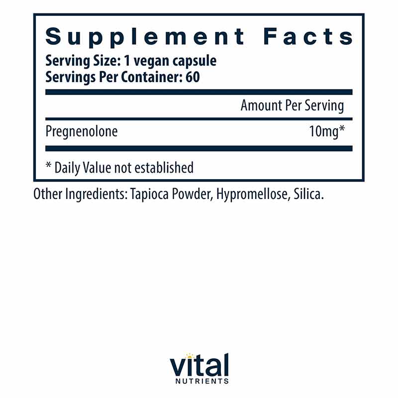 Pregnenolone 10 Mg, by Vital Nutrients, image #2