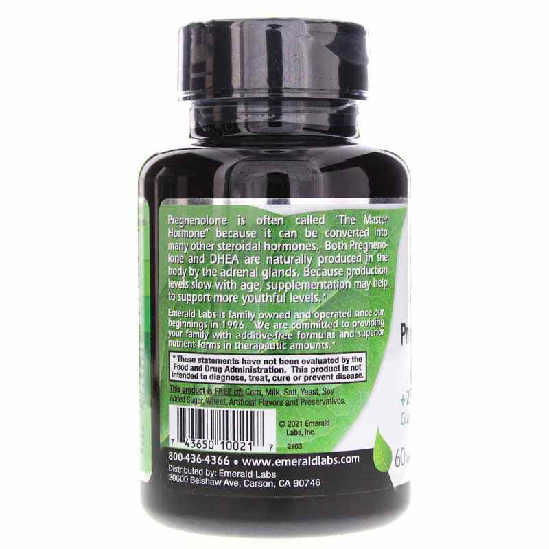Pregnenolone 50 Mg with DHEA, by Emerald, image #3