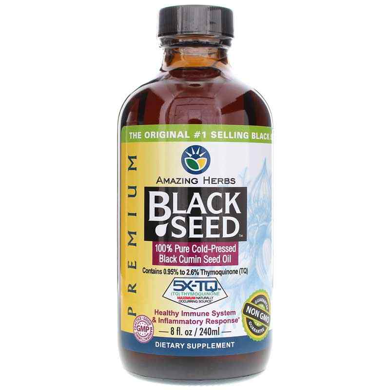 Premium Black Seed Oil, 8 Oz, by Amazing Herbs