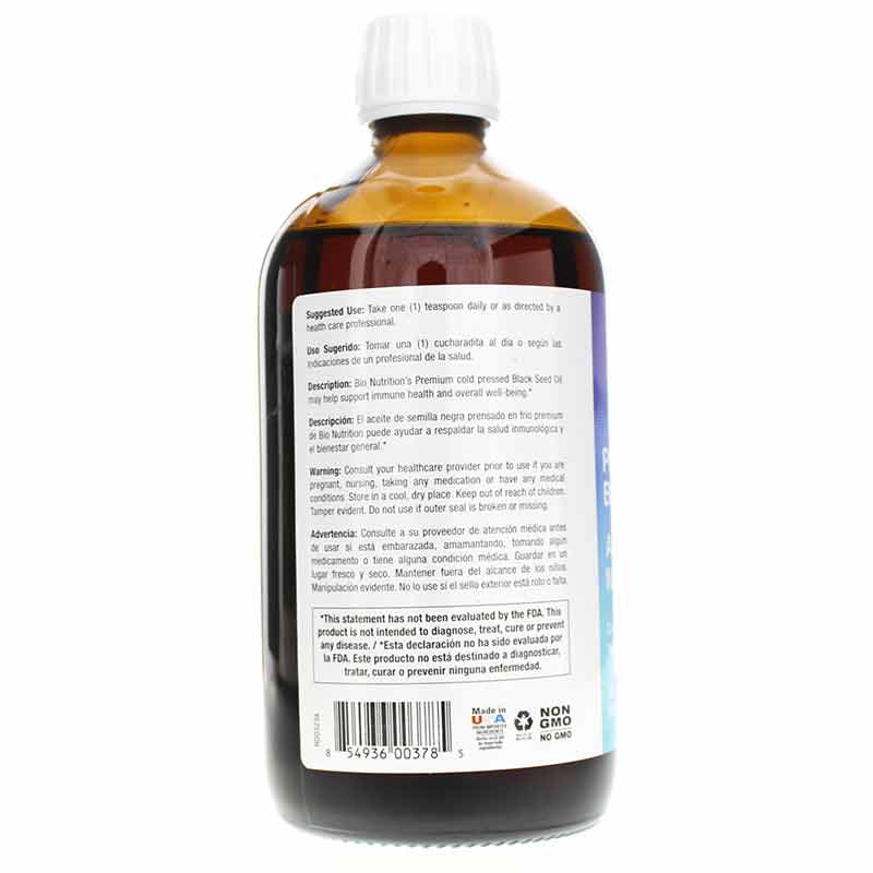 Premium Black Seed Oil Liquid, by Bio Nutrition, image #3