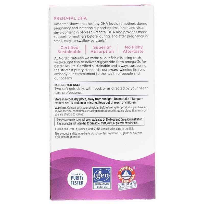 Prenatal DHA, 90 Softgels, by Nordic Naturals, image #3