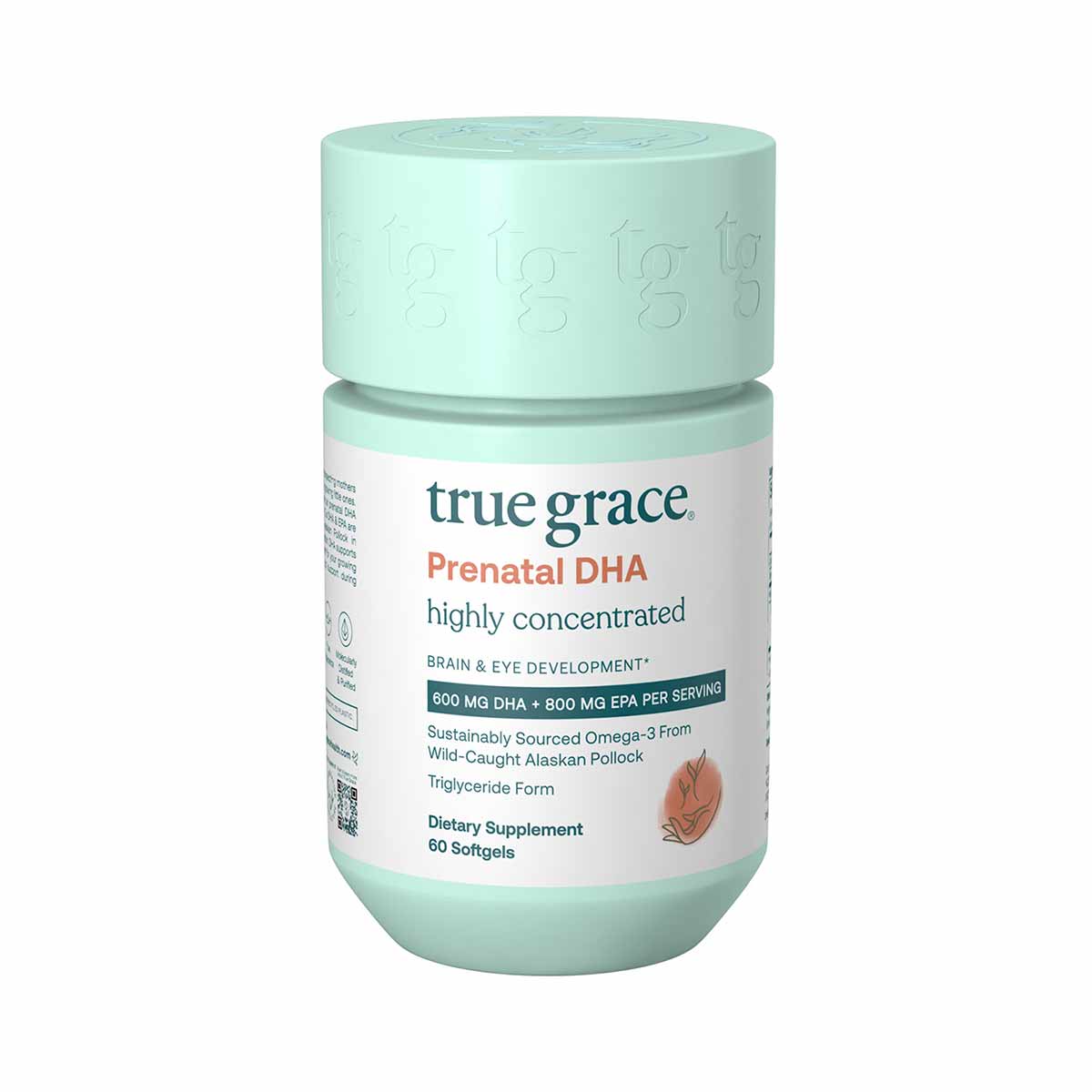 Prenatal DHA, 60 Softgels, by True Grace