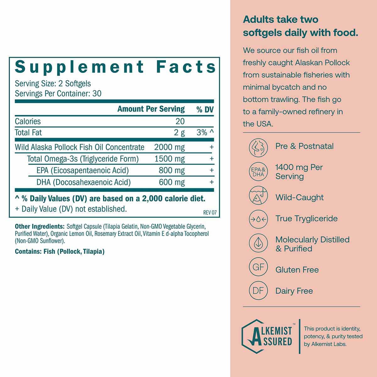 Prenatal DHA, 60 Softgels, by True Grace