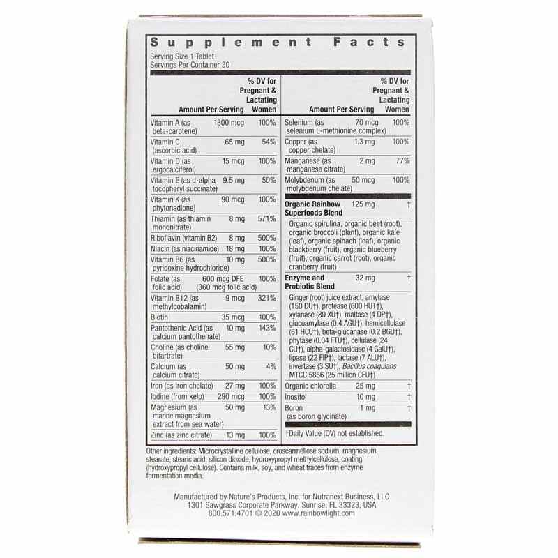 Prenatal One Multivitamin, 30 Tablets, by Rainbow Light, image #3