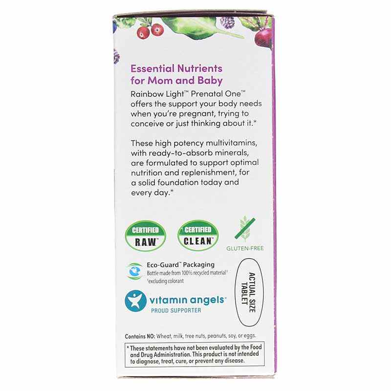 Prenatal One Multivitamin, 60 Tablets, by Rainbow Light, image #2