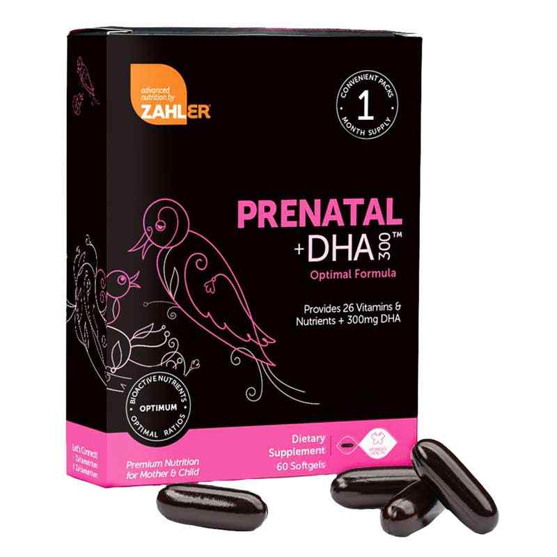Prenatal + DHA 300, 60 Softgels, by Zahler