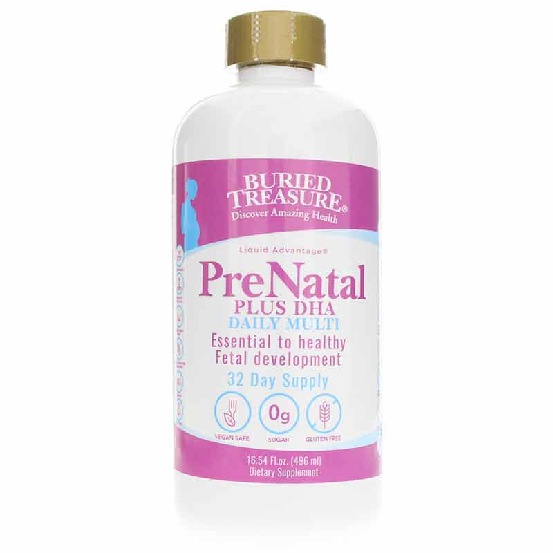 PreNatal Plus DHA Daily Multi, 16 Oz, by Buried Treasure