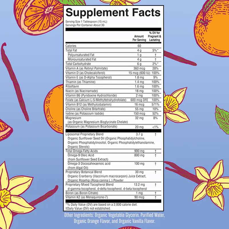 Prenatal & Postnatal Multivitamin Liposomal, 15.2 Oz, by MaryRuth's Organics, image #2