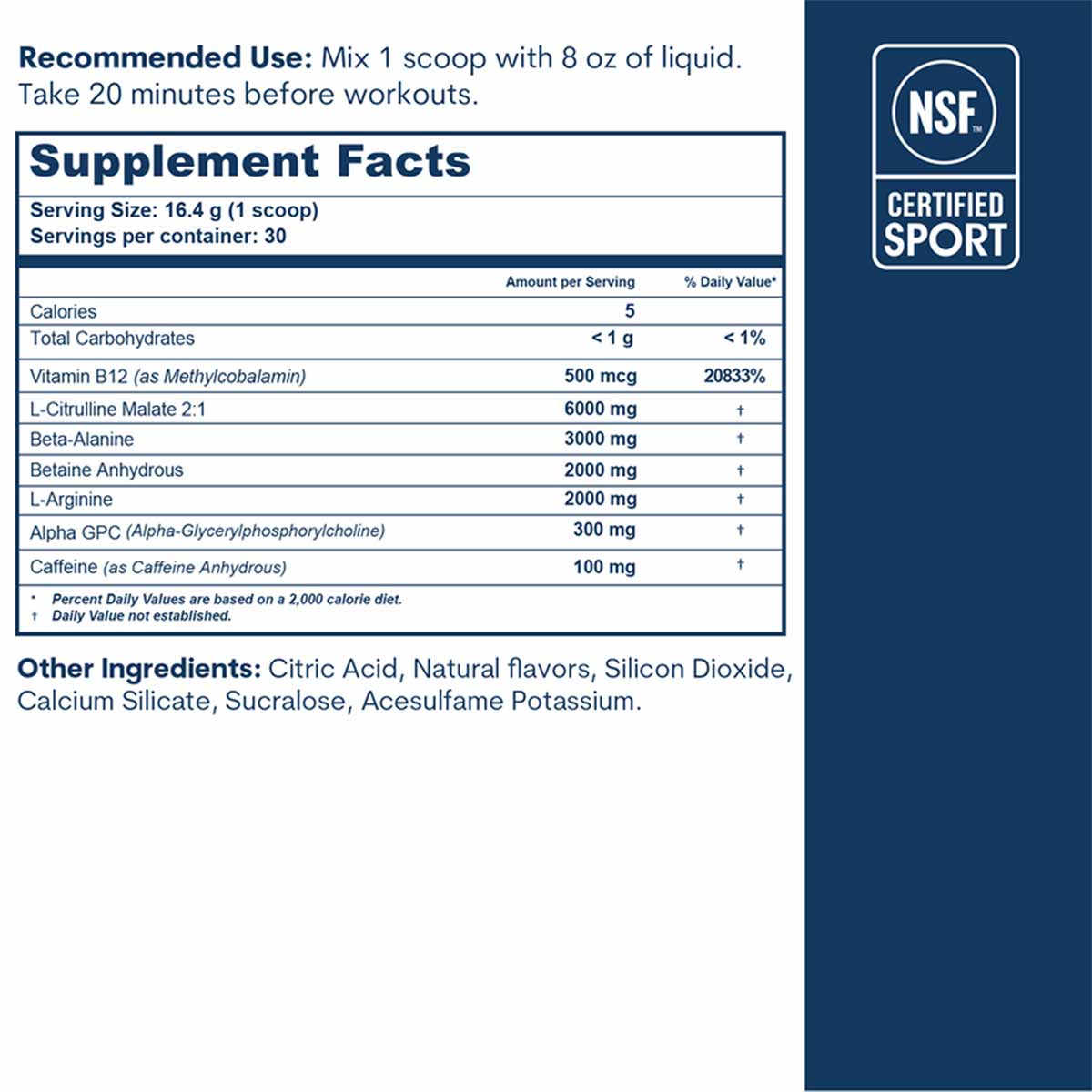 Pre-Workout, by Core Med Science