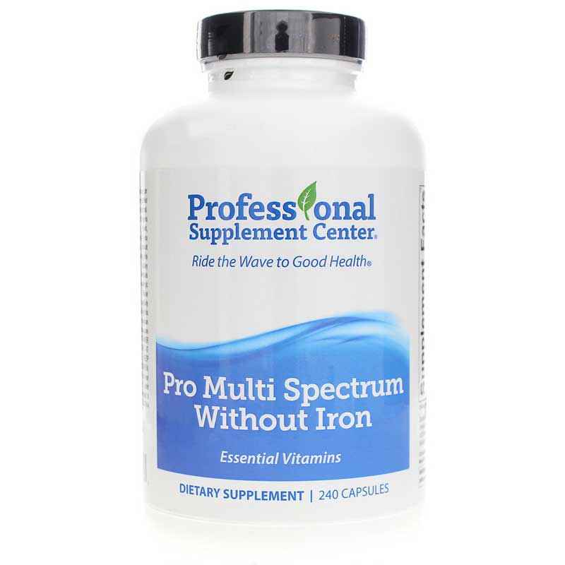 Pro Multi Spectrum Without Iron, 240 Capsules, by Professional Supplement Center