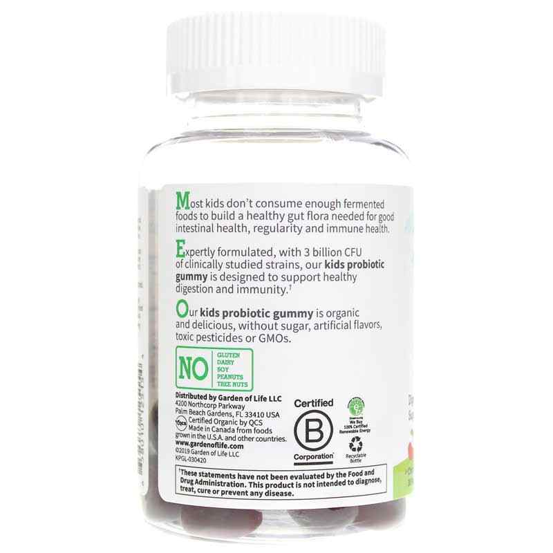 Probiotic Gummies 3 Billion CFU, by Garden of Life Kids, image #3