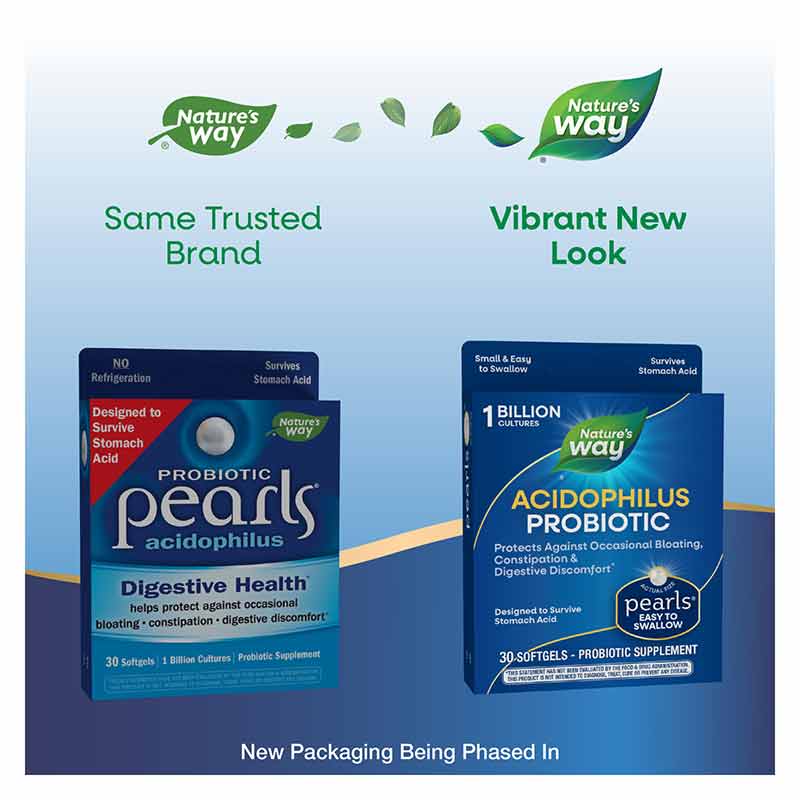 Probiotic Pearls Acidophilus, 30 Softgels, by Natures Way, image #3