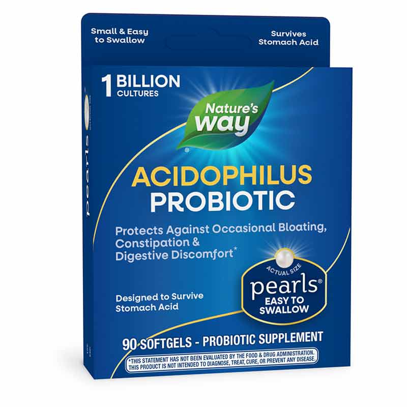 Probiotic Pearls Acidophilus, 90 Softgels, by Natures Way