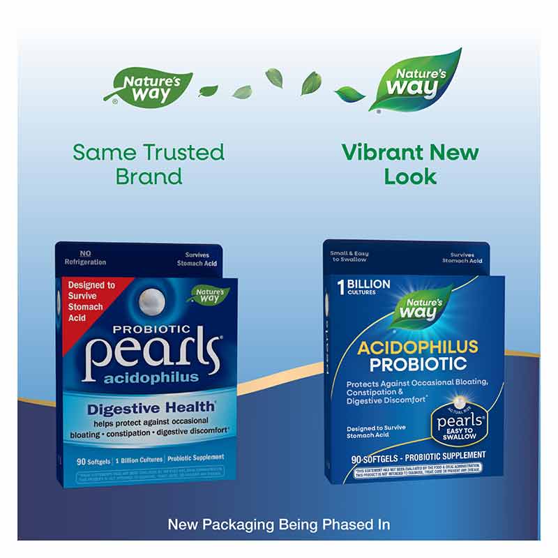 Probiotic Pearls Acidophilus, 90 Softgels, by Natures Way, image #3