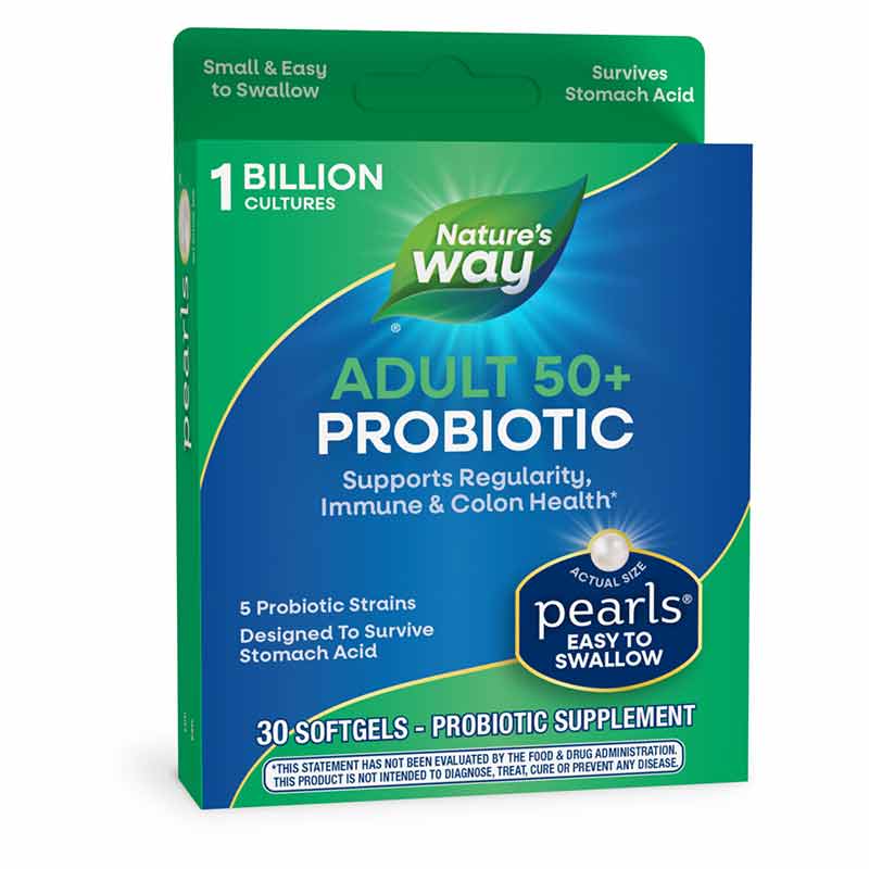 Probiotic Pearls Adult 50+, by Natures Way