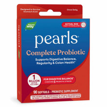 Probiotic Pearls Complete supplement package by Nature's Way containing 90 softgels with one billion active cultures.