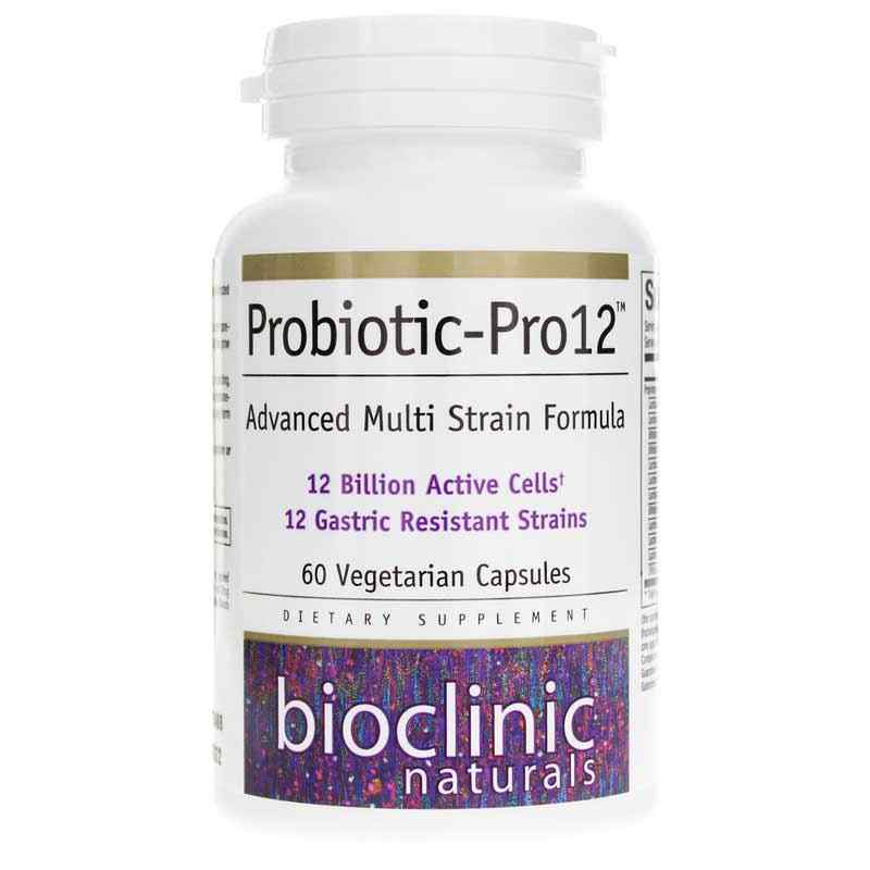 Probiotic-Pro12 Advanced Multi Strain Formula, by Bioclinic Naturals