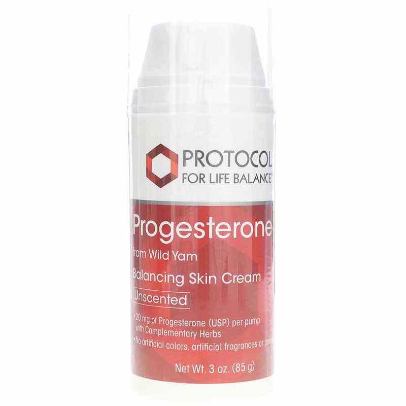 Progesterone Balancing Skin Cream, Unscented, by Protocol For Life Balance