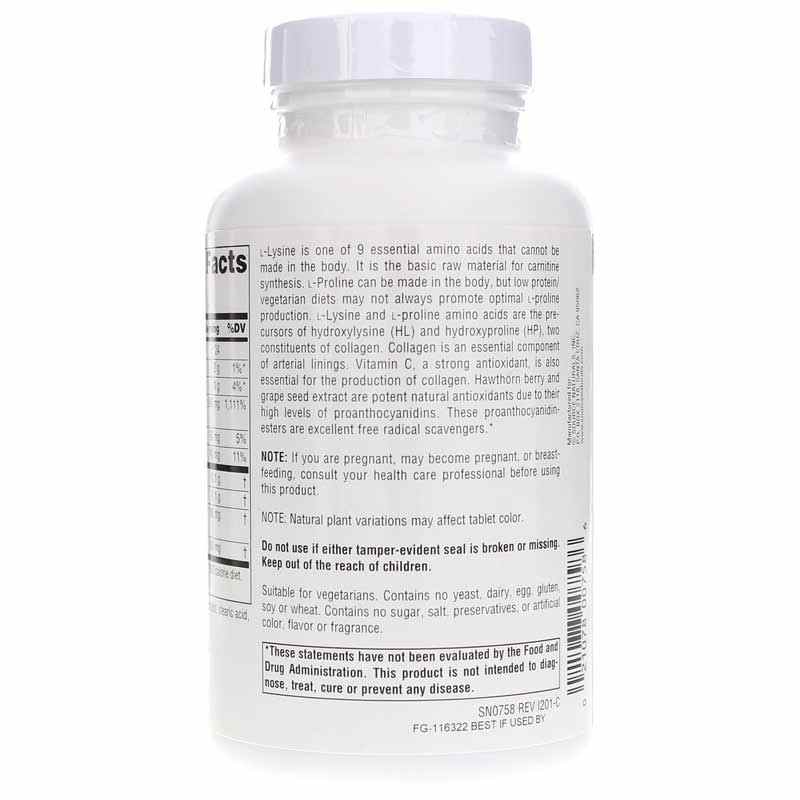 Proline & Lysine, 120 Tablets, by Source Naturals, image #3