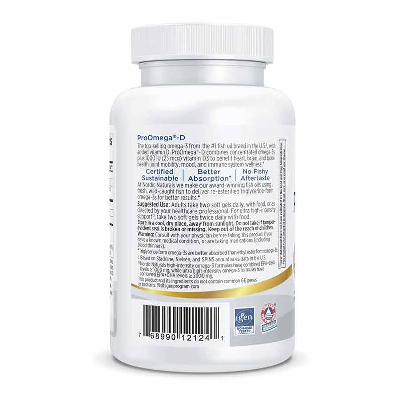 ProOmega-D, 60 Softgels, by Nordic Naturals, image #3