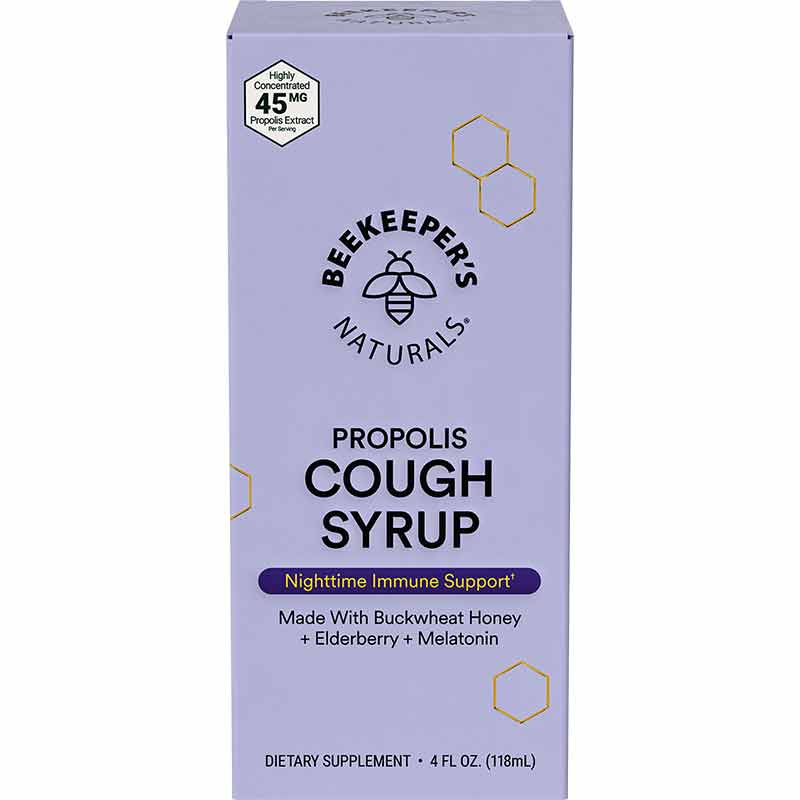 Propolis Cough Syrup Nighttime, by Beekeeper's Naturals, image #3