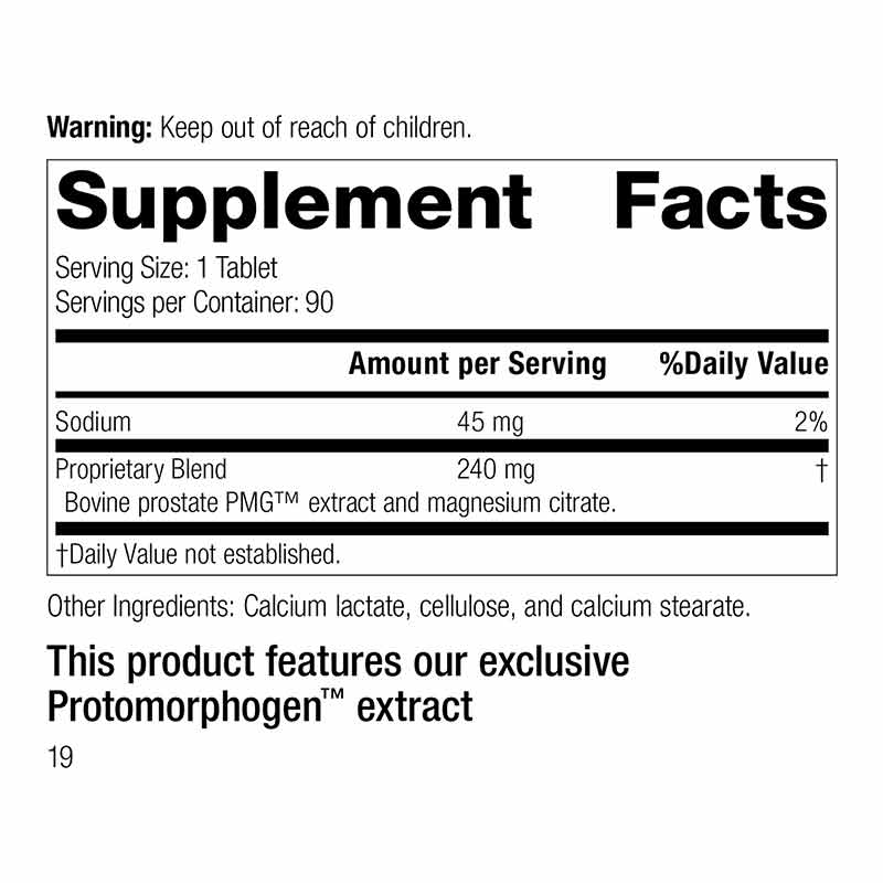 Prostate PMG, by Standard Process, image #2