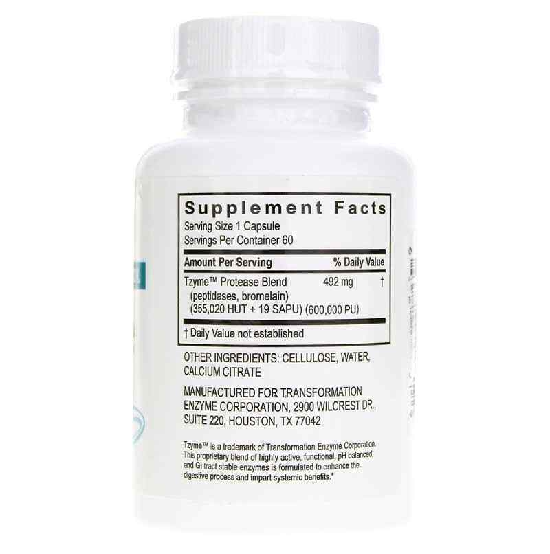 Protease, 60 Capsules, by Transformation Enzyme, image #2