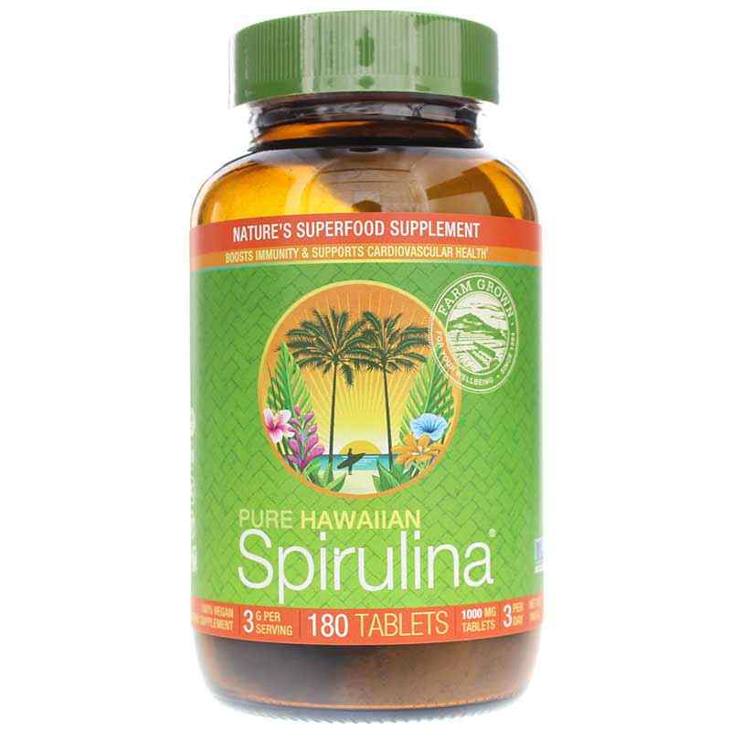 Pure Hawaiian Spirulina, 180 Tablets, by Nutrex Hawaii