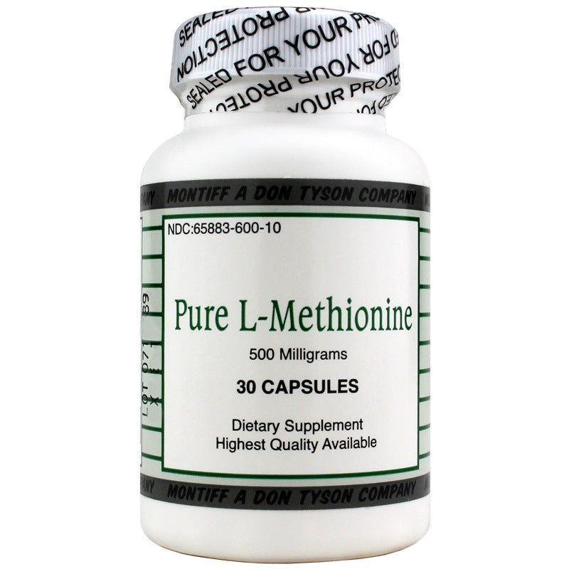 Pure L-Methionine 500 Mg, by Montiff
