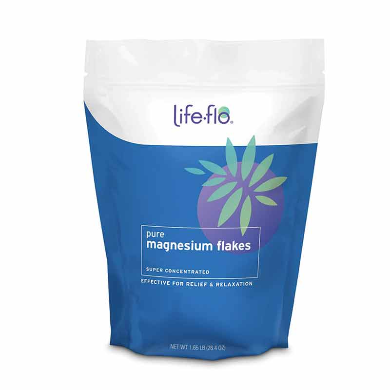 Pure Magnesium Flakes, 1.65 Lbs, by Life Flo