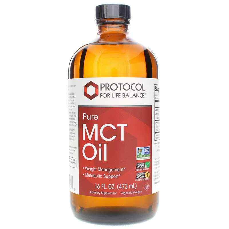 Pure MCT Oil, 16 Oz, by Protocol For Life Balance