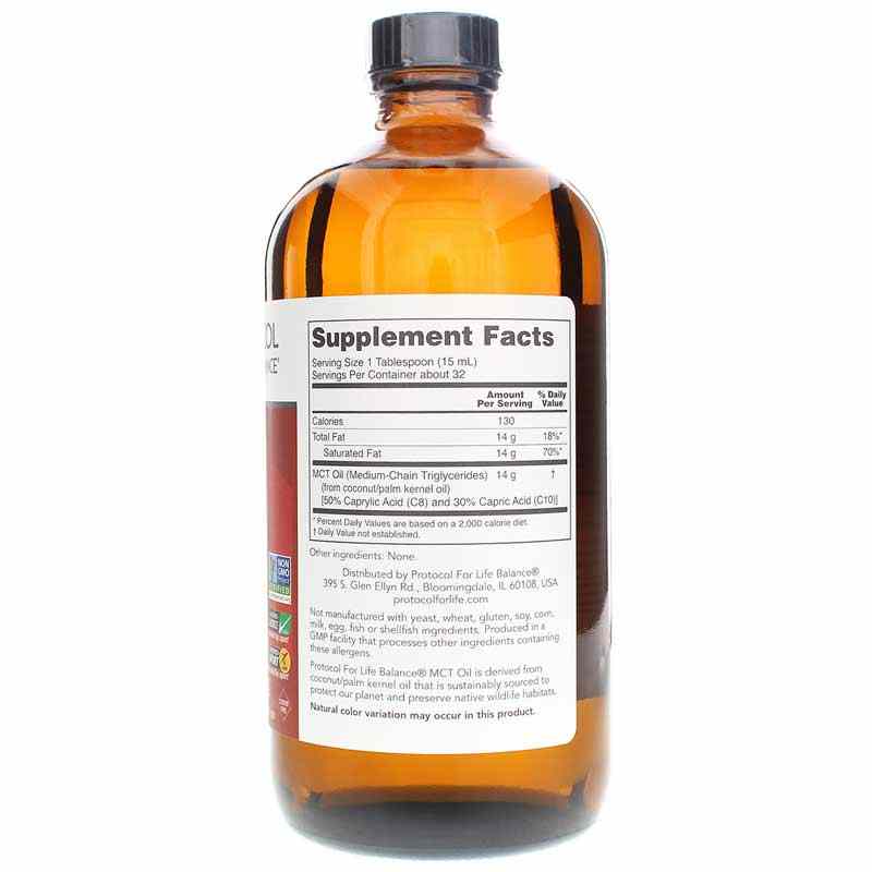 Pure MCT Oil, 16 Oz, by Protocol For Life Balance, image #2