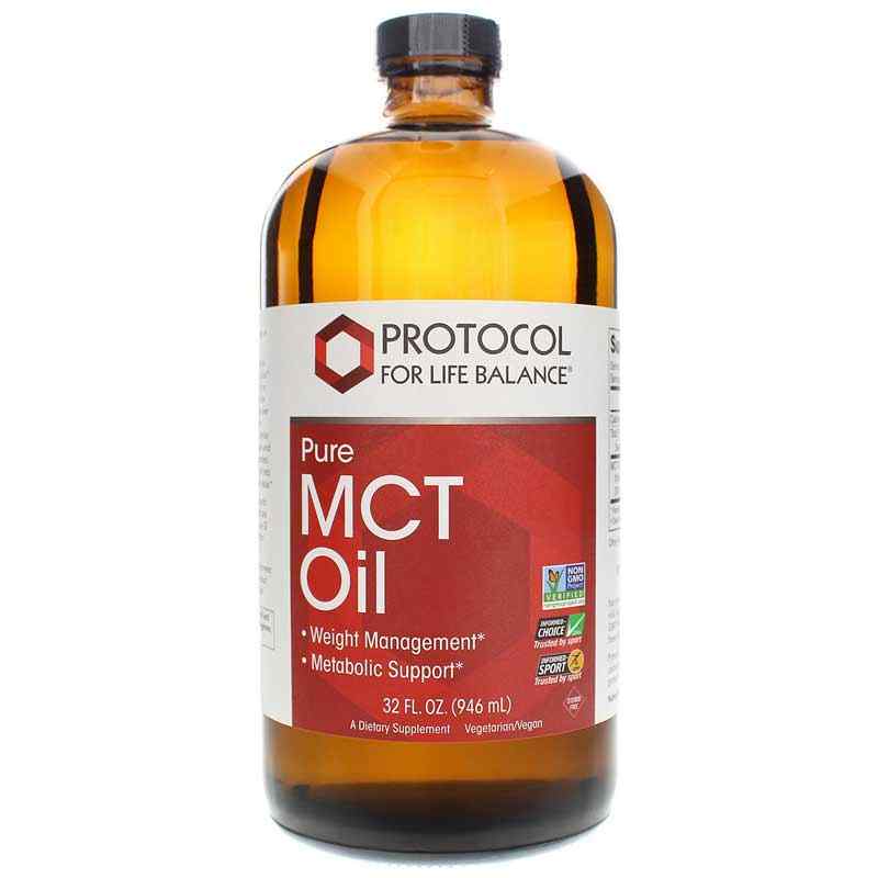 Pure MCT Oil, 32 Oz, by Protocol For Life Balance