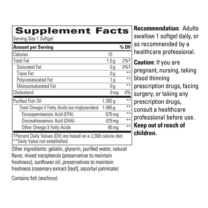 Pure Omega Ultra HP, by Integrative Therapeutics, image #4